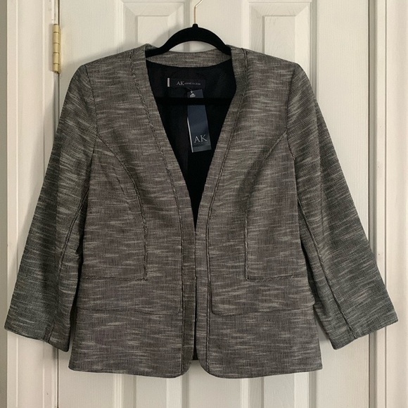 NWT Anne Klein 100% Cotton Blazer Size 10 - Picture 1 of 15